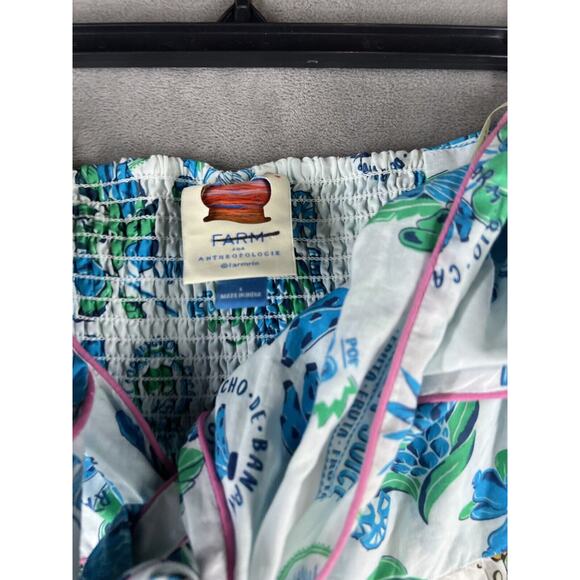 New Anthropologie Farm Rio Tiered Cutout Cover-Up Midi Dress Size Large - Picture 7 of 9